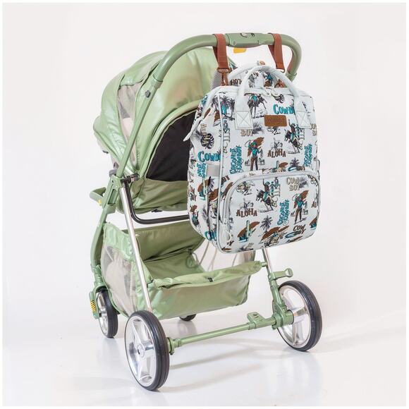 Wrangler Cowboy Print Backpack/Baby Travel Bag *NEW w/ Tags - Picture 3 of 7